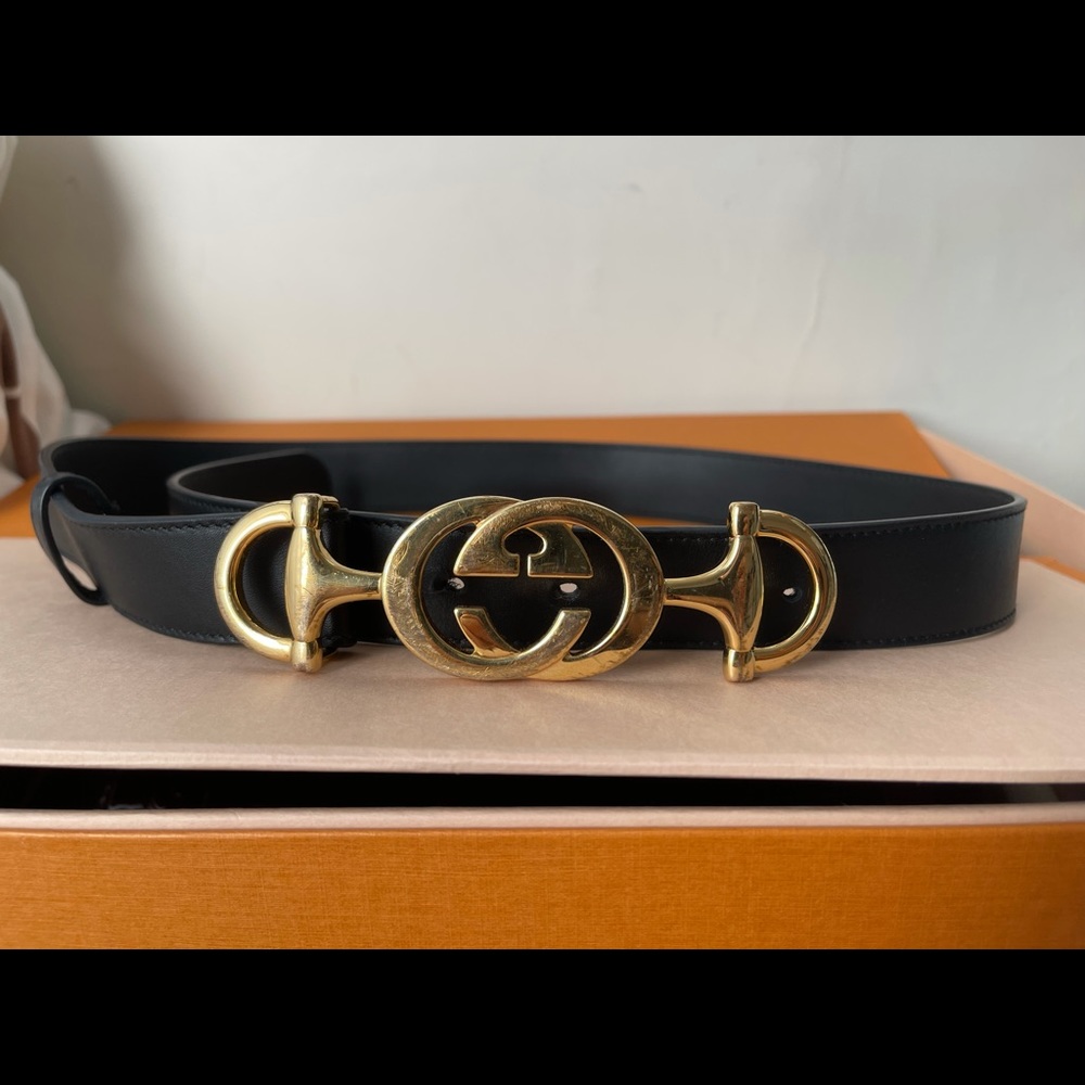 Gucci horsebit Belt size 80.
